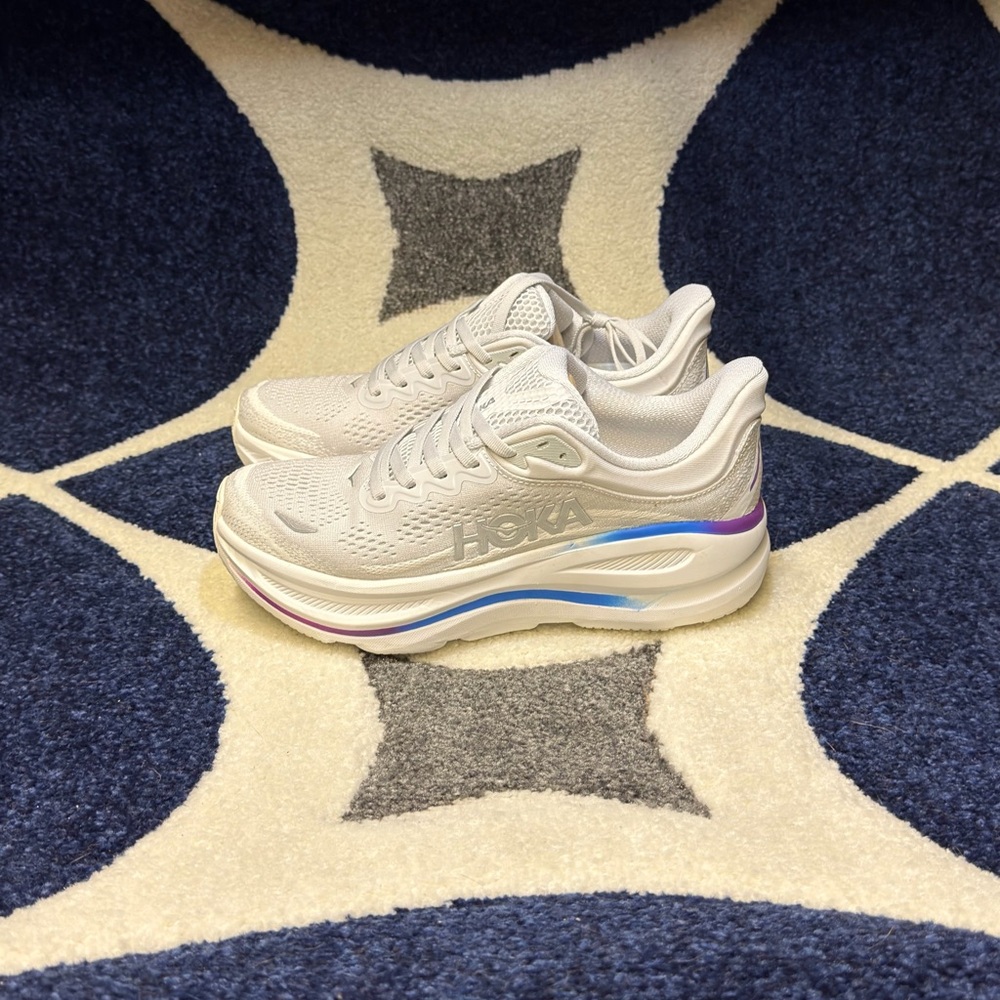 Hoka Bondi 9 Cosmic Grey / White Womens Size 6 6.5 or 7.5 - Picture 4 of 6